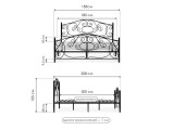 Викси 180х200 черная недорого