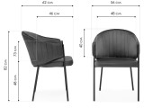 Kortni dark grey / black купить