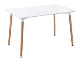 Table 110х70х73 white / wood недорого