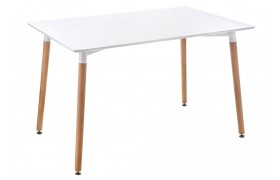 Обеденный стол Table 120х80х73 white / wood