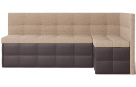 Кожаный диван Домино Beige+Brown