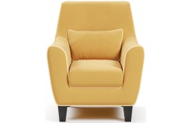 Кресло Либерти с кантом велюр max Yellow 27